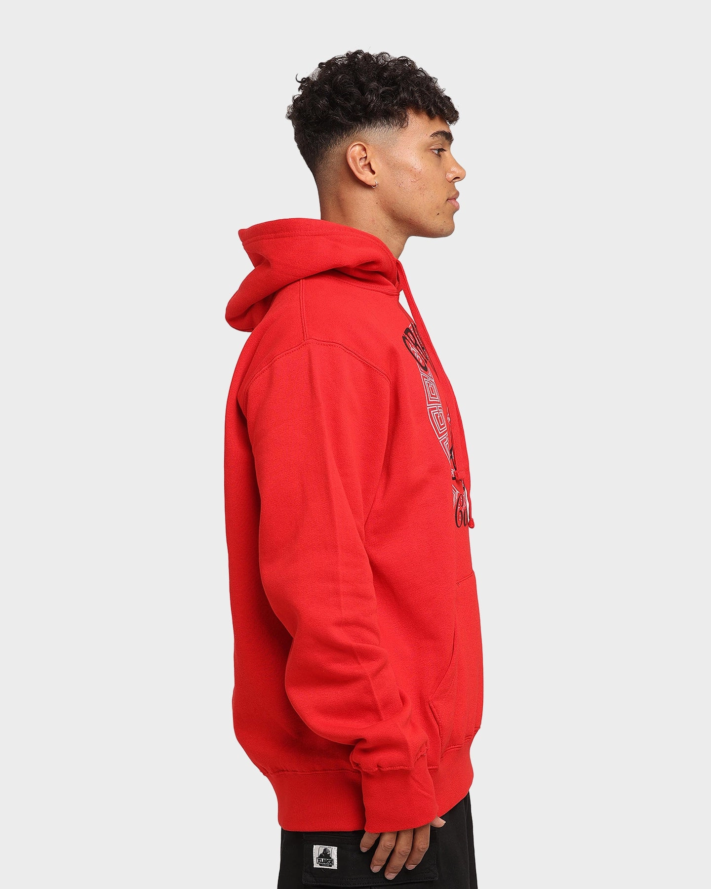 Faux Fur Crooks & Castles Gundana Hoodie Red