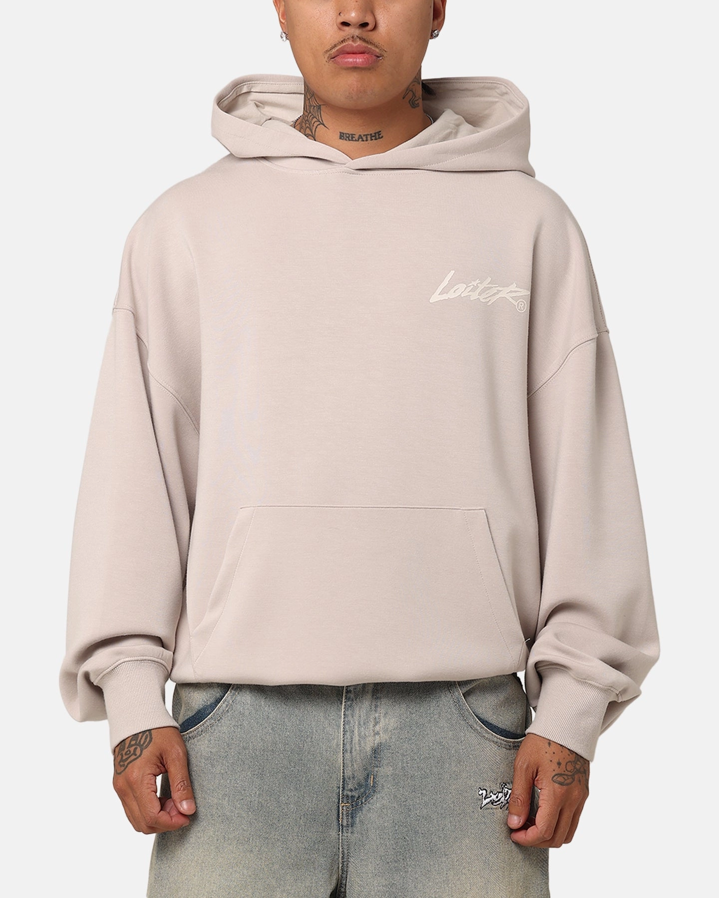 Loiter Chroma Premium Hoodie Tan Highlighter Graphic