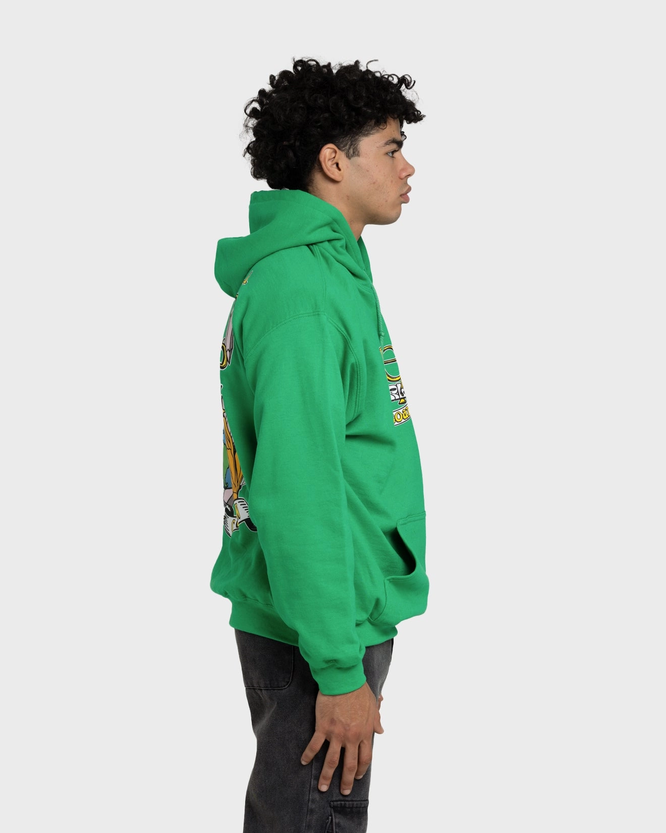 Goat Crew World Peace Hoodie Green Seamless Bonding