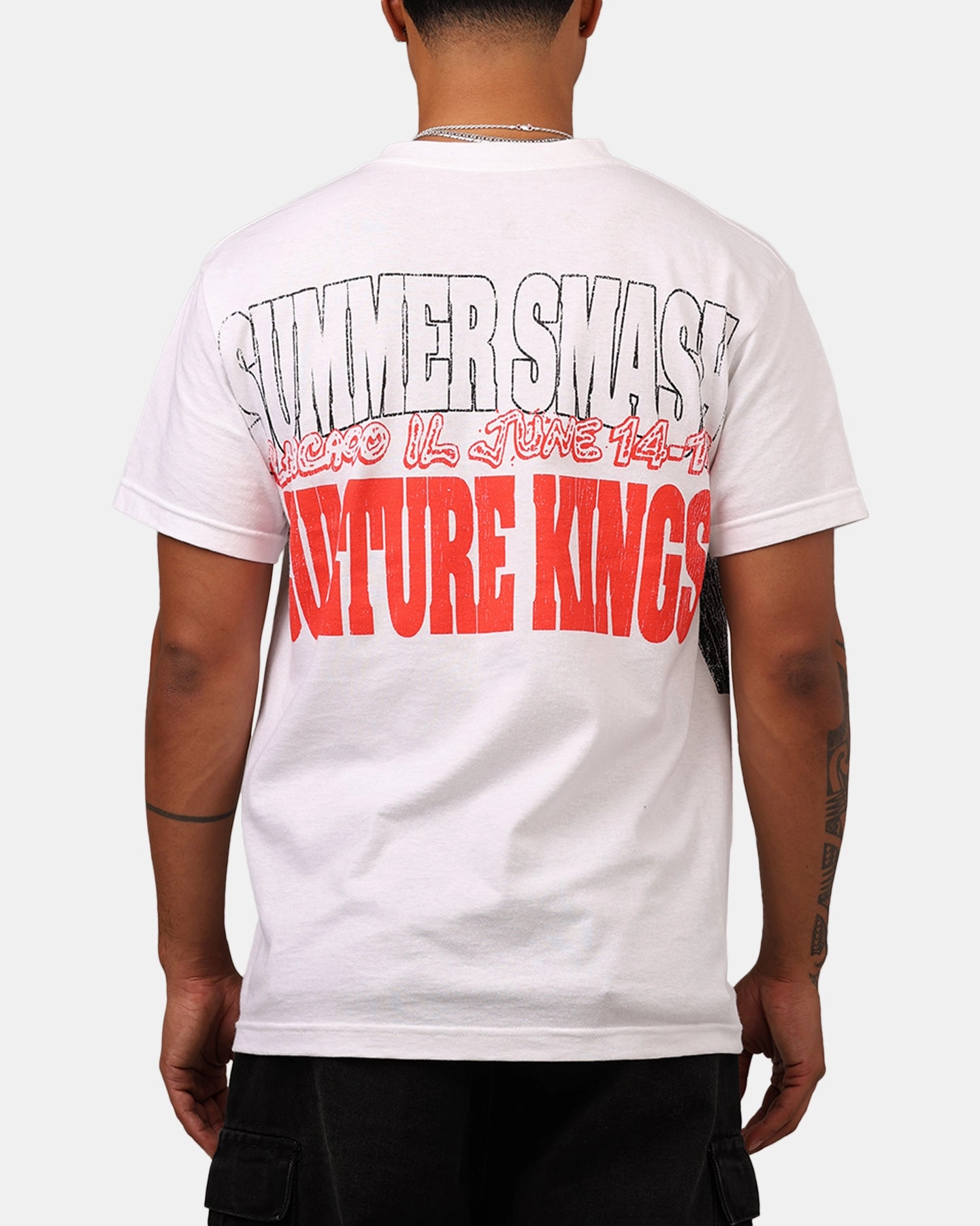 Summer Smash Line Up Vintage T-Shirt Off White Chic Comfort Wear