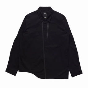 Anti Pill Technology Layered Collar Maharishi Cordura Nyco Tech Travel Shirt 'Black'