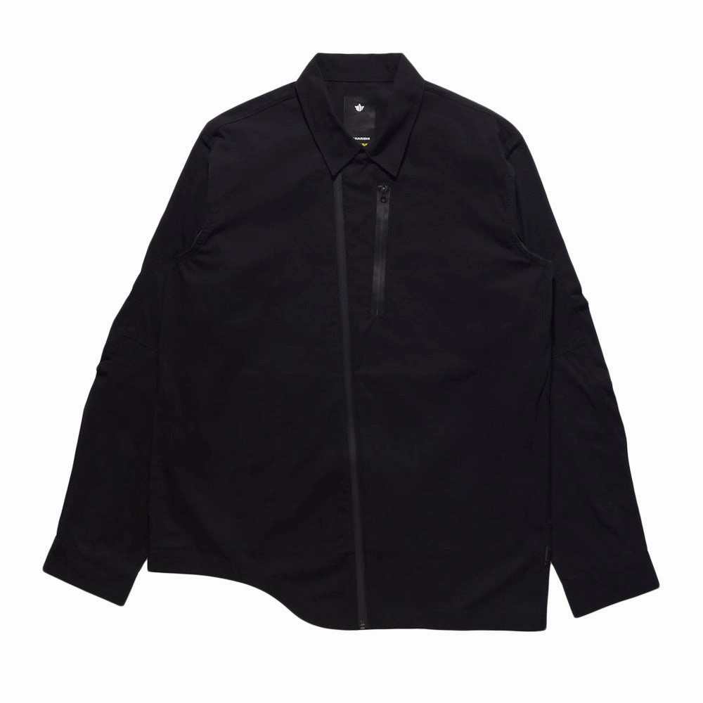 Anti Pill Technology Layered Collar Maharishi Cordura Nyco Tech Travel Shirt 'Black'