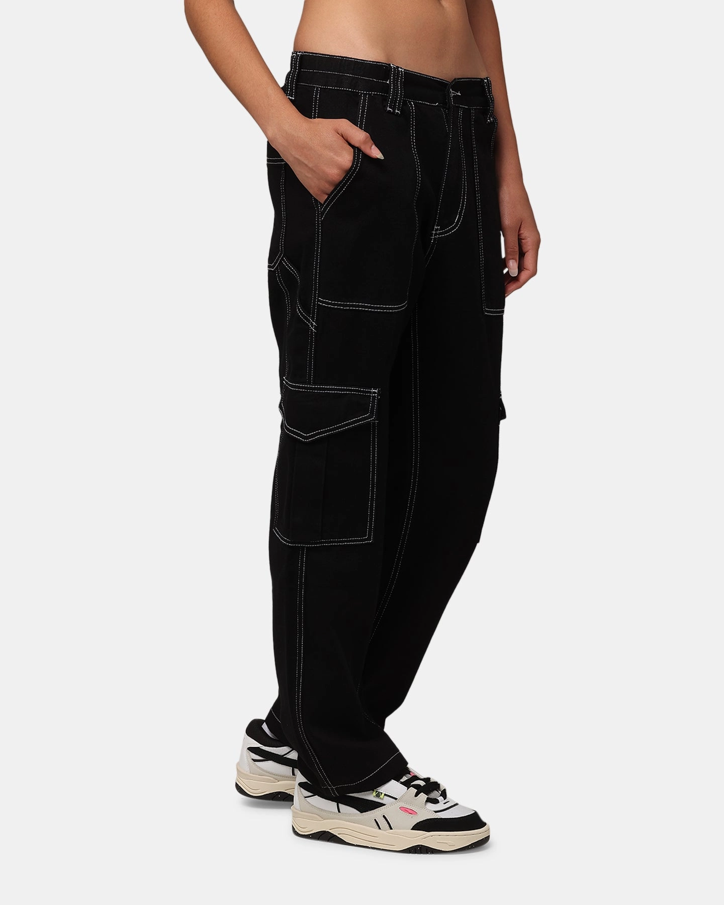 Premium Party Look Parent Style Trendy Breathable XXIII Women's Frankie Jeans Black