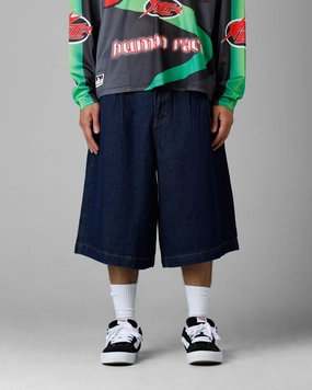 Loiter 3 Quarter Shorts Dark Indigo Simple Appeal Active Design
