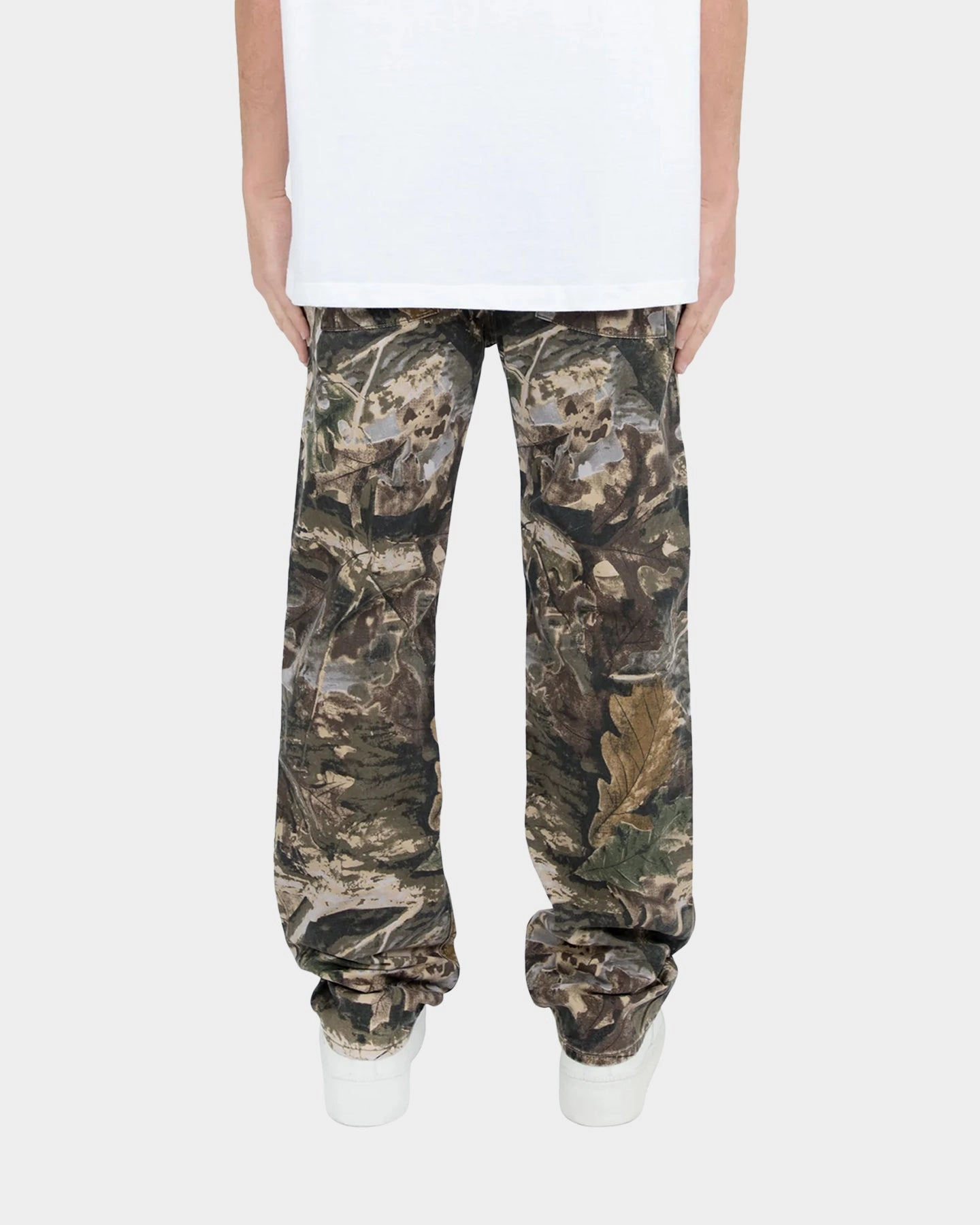 Fade Resistant Flexible Fabric MNML V266 Camo II Baggy Denim Pants Camo