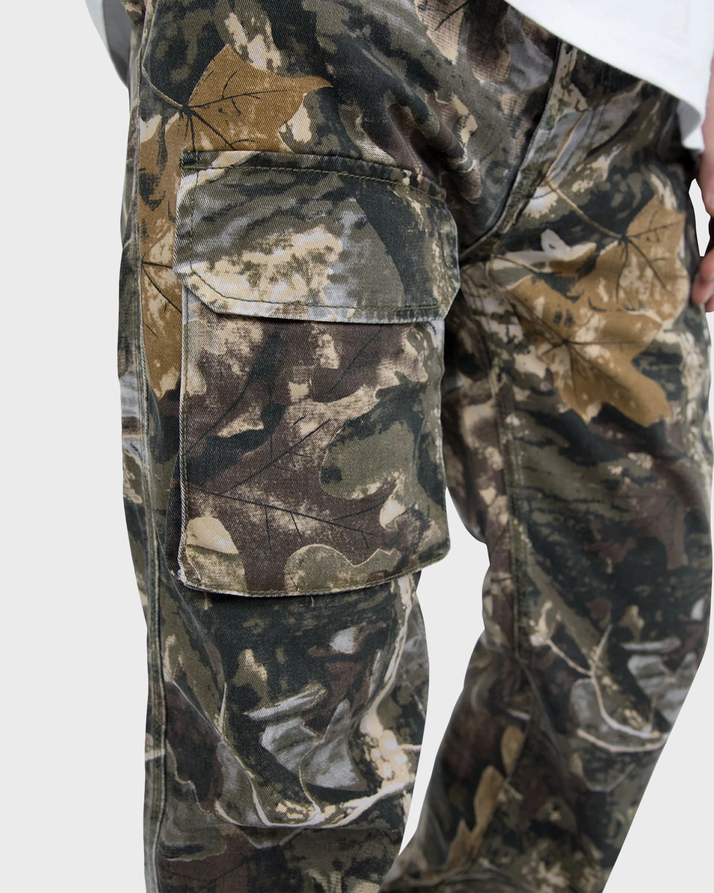 MNML V266 Camo II Baggy Denim Pants Camo Wrinkle Resistant