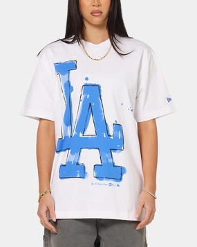 Office Wear New Era Los Angeles Dodgers Oversized Paint T-Shirt White