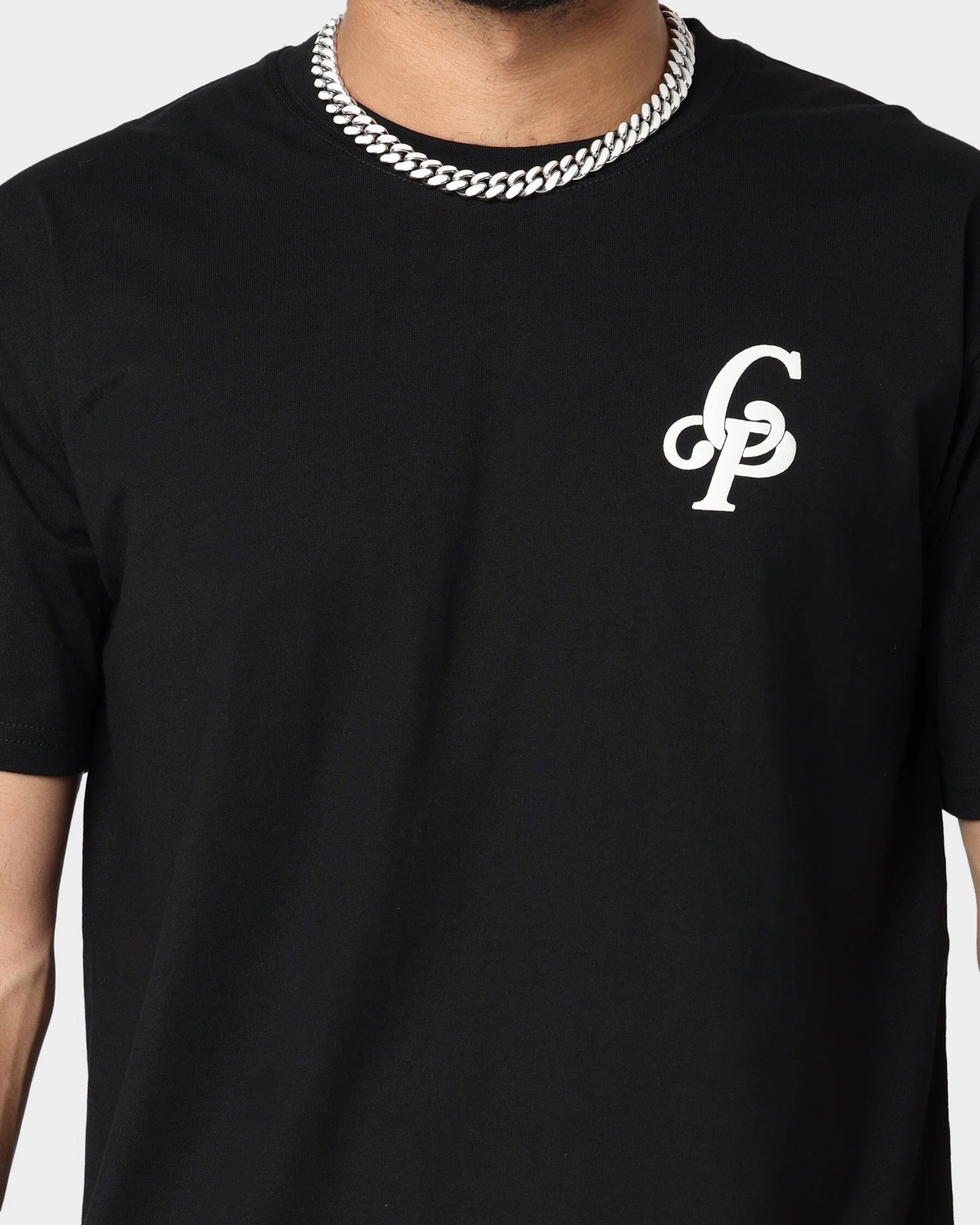 Carre Volle Rose Vintage T-Shirt Black quick dry Flexible Collar