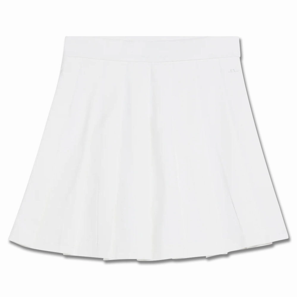 Modern Details Crisscross Back J.Lindeberg Adina Golf Skirt White - SP24 Women