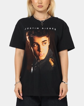 Justin Bieber Believe T-Shirt Black Relaxed Comfort Look