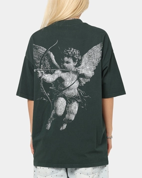 Fashion-Forward Fit Saint Morta Redemption Mock Neck T-Shirt Green