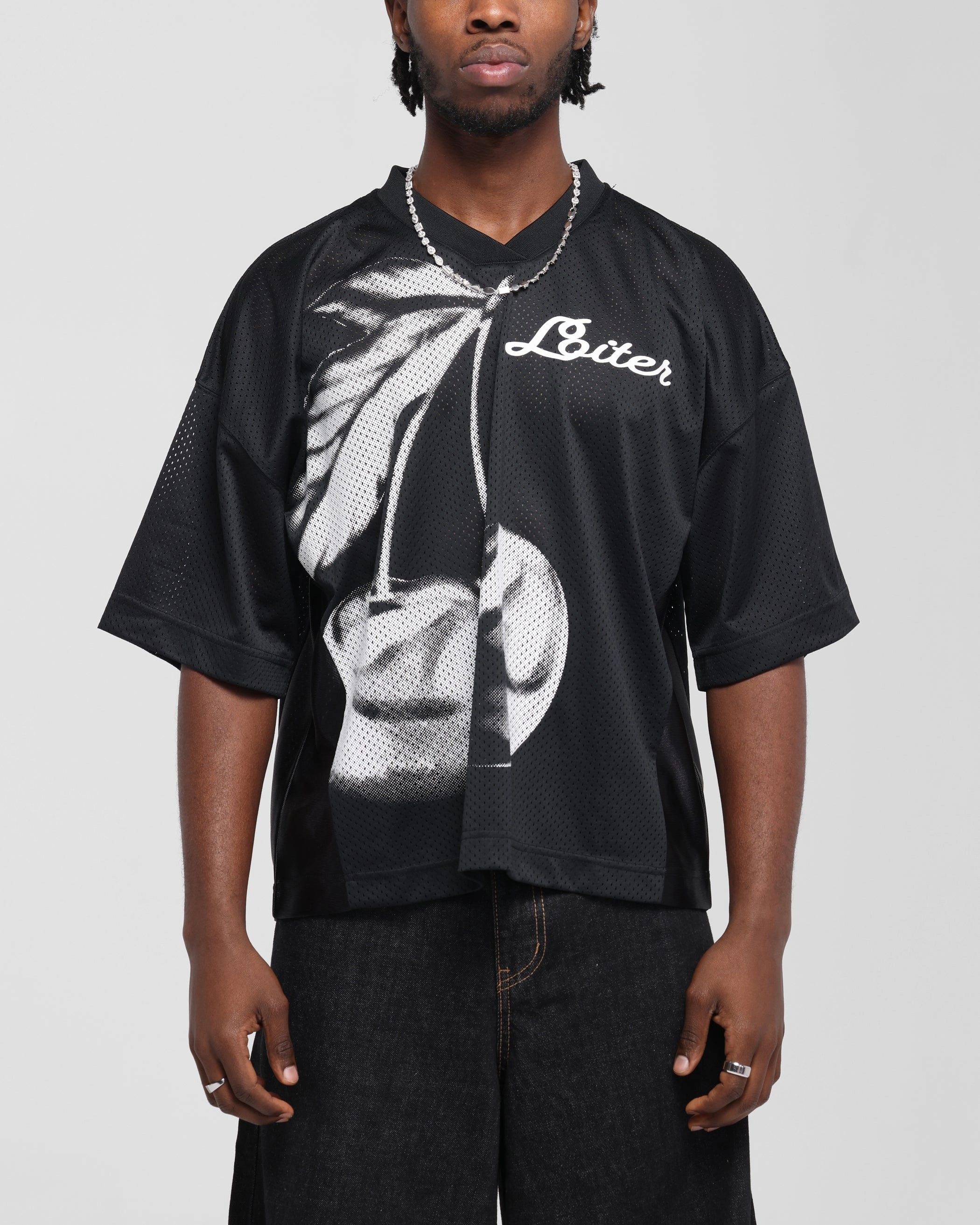 Loiter Cherry Jersey Black Quick Evaporate Technology
