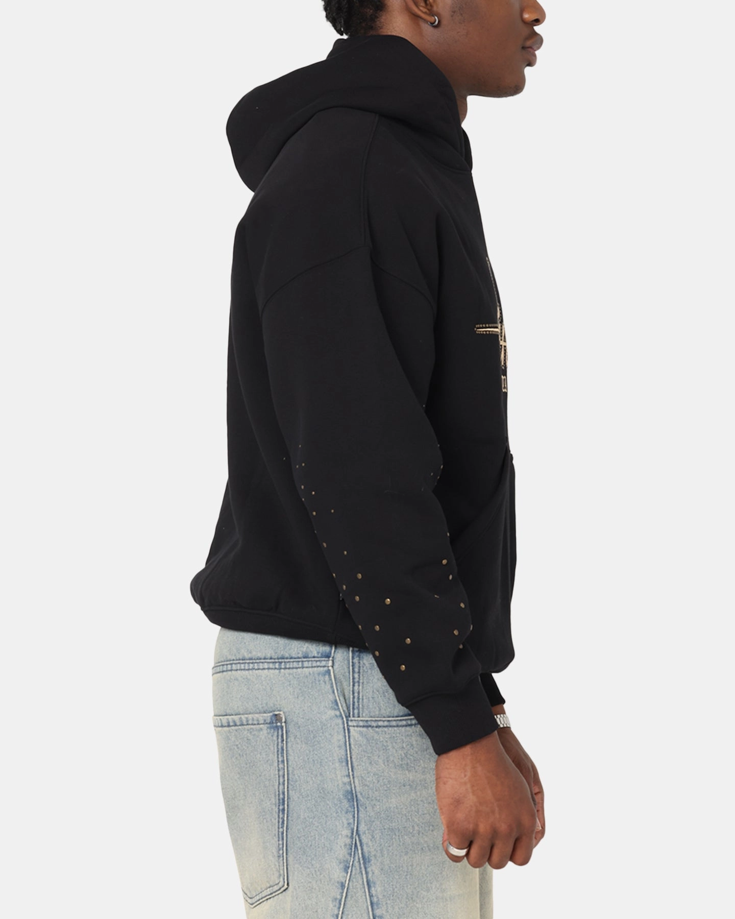 low altitude use Saint Morta Rodeo Drive Boxy Hoodie Black
