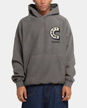 Modern Fit Carre Sacred Letter Hoodie Washed Charcoal