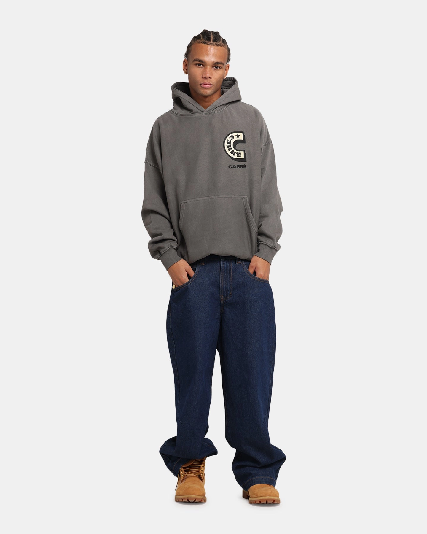 Carre Sacred Letter Hoodie Washed Charcoal Multi Pack Deals Air Force