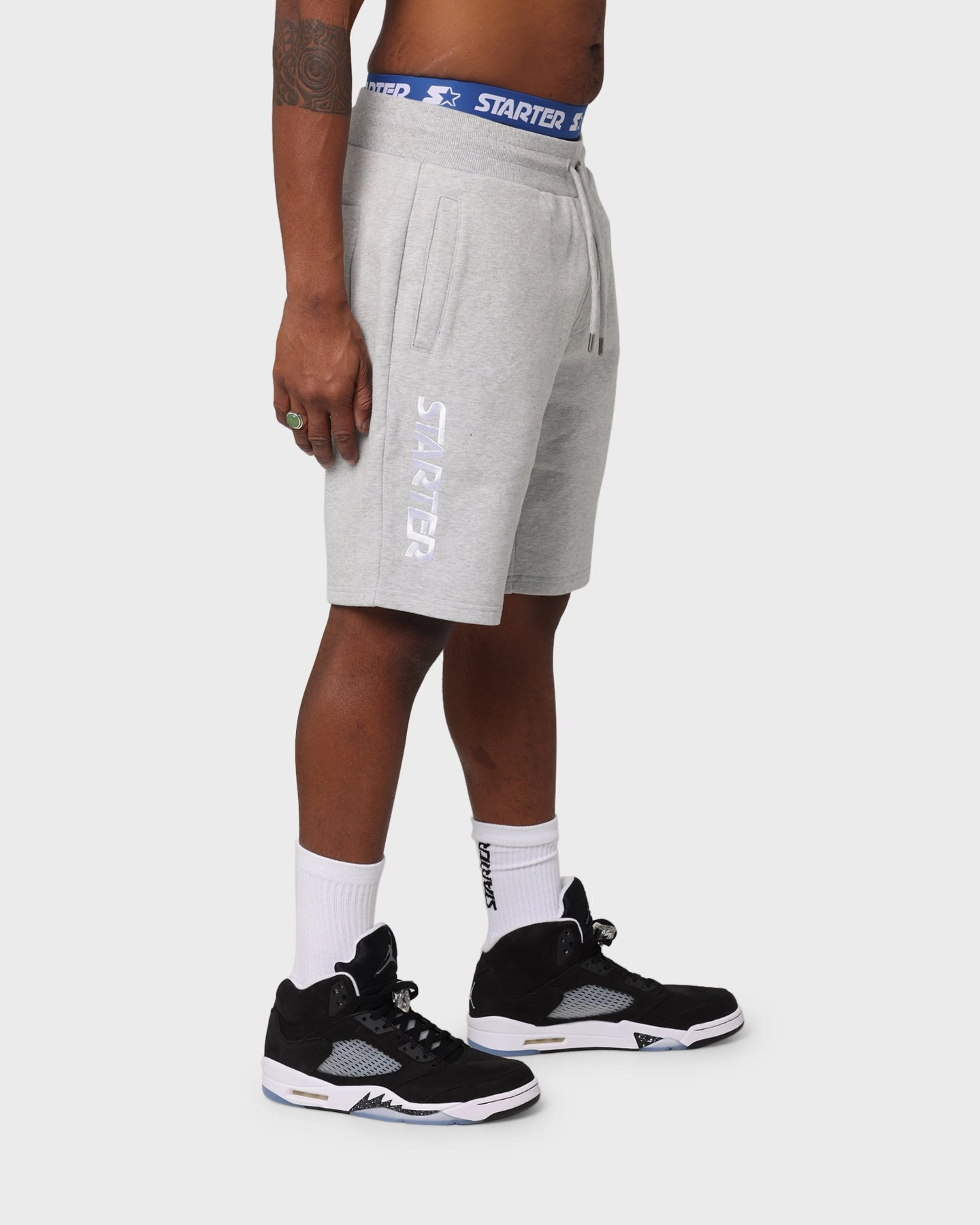 Starter Foundation Track Short Grey Marle Daily Fit Fun Patterns