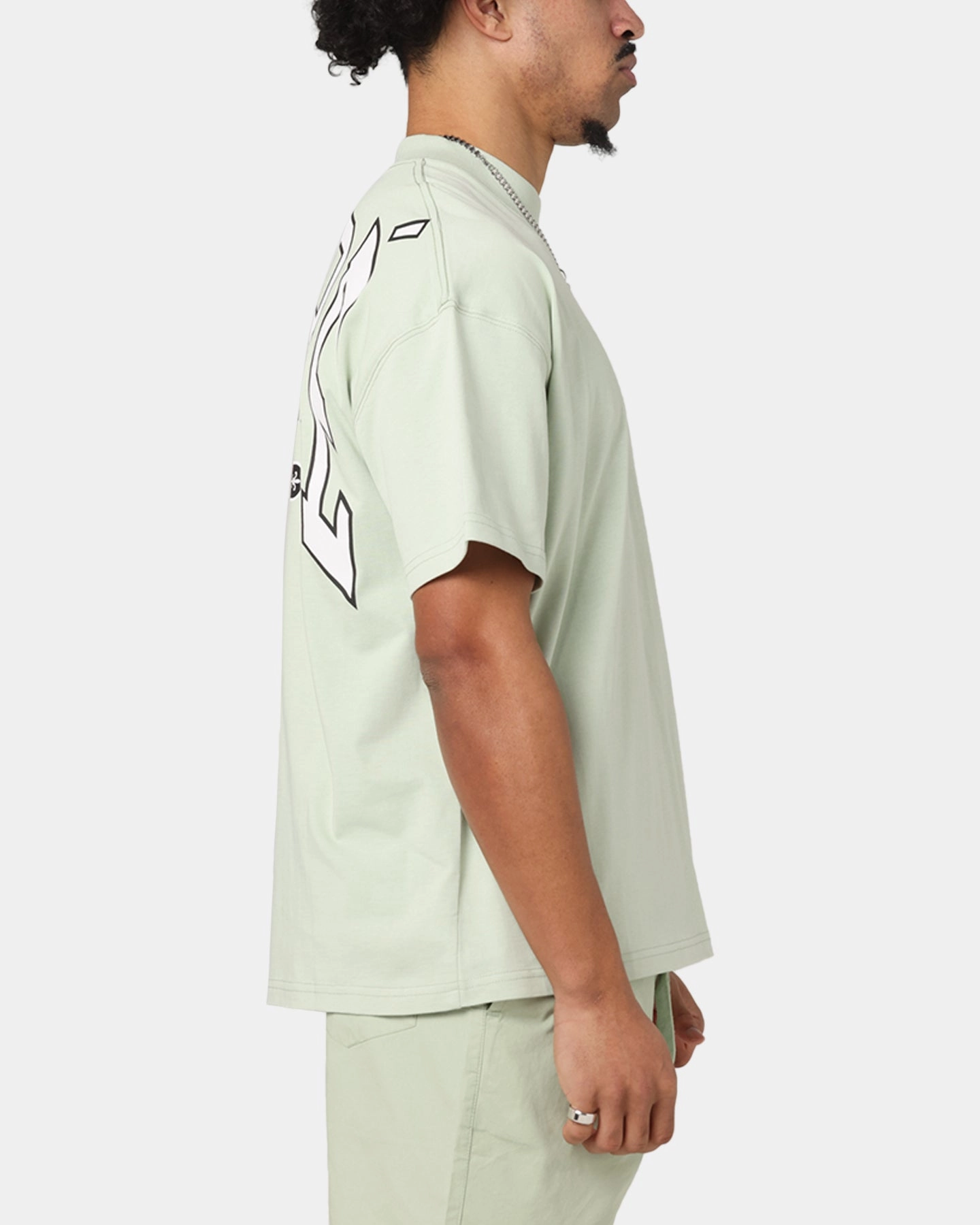 Carre Rose Oversized T-Shirt Sage Camping practicality