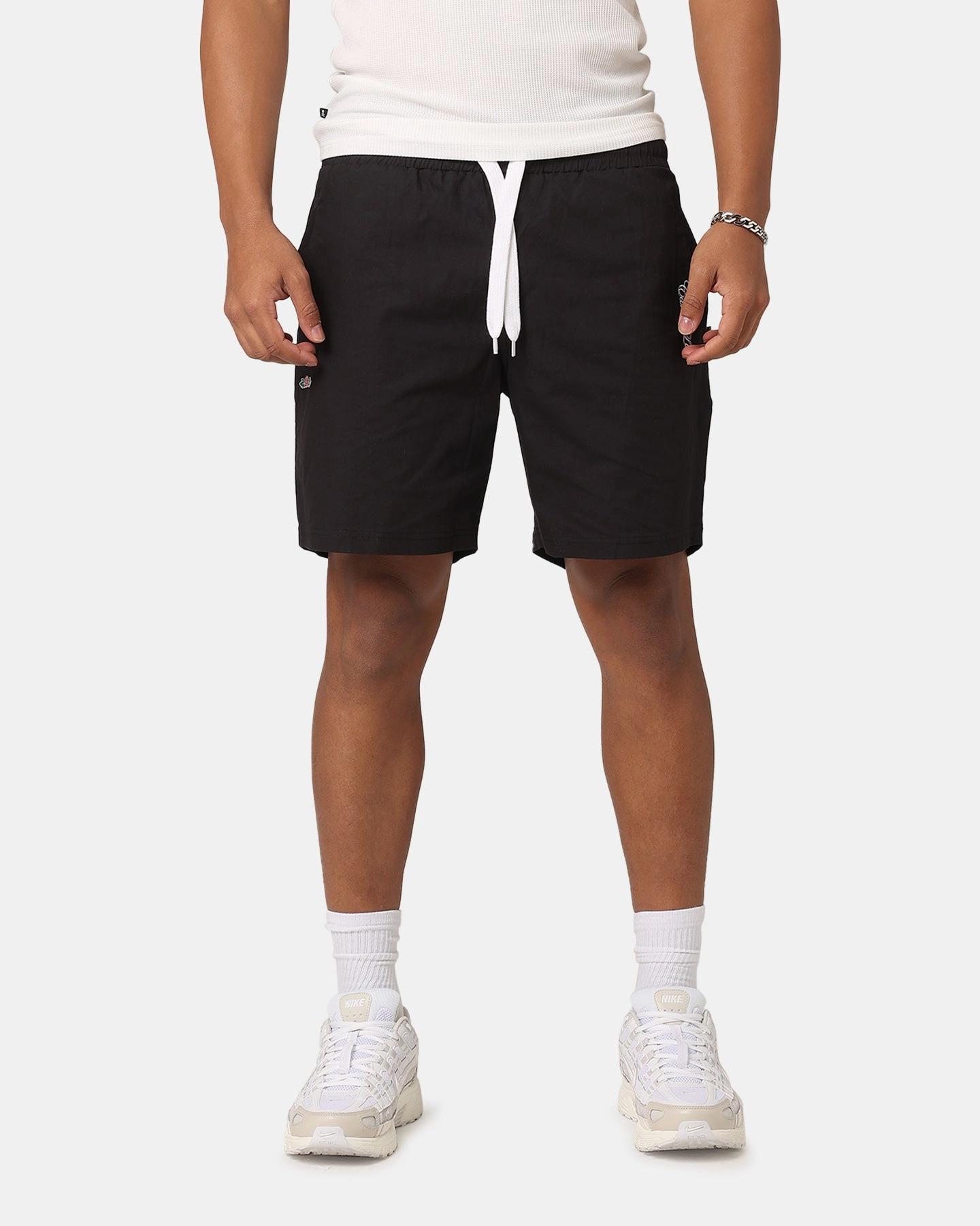 entertainment industry QuickReleaseBuckle Carre Rosebud Beach Shorts Black