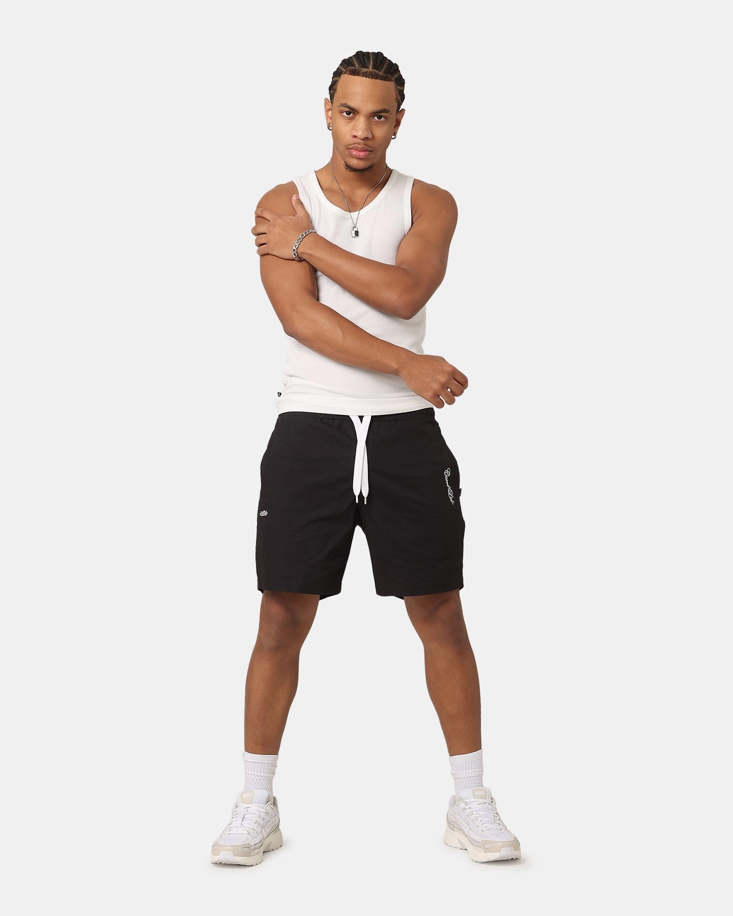 Carre Rosebud Beach Shorts Black Classic Fit