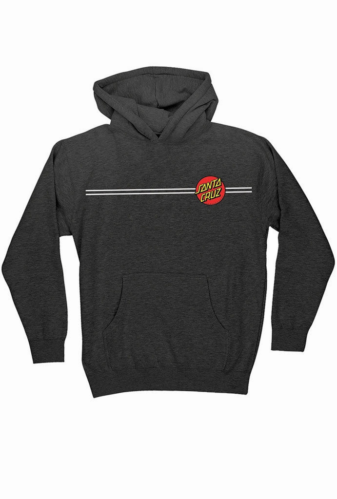 Layered Panel Design Santa Cruz Classic Dot Boys Youth Pullover Hoodie
