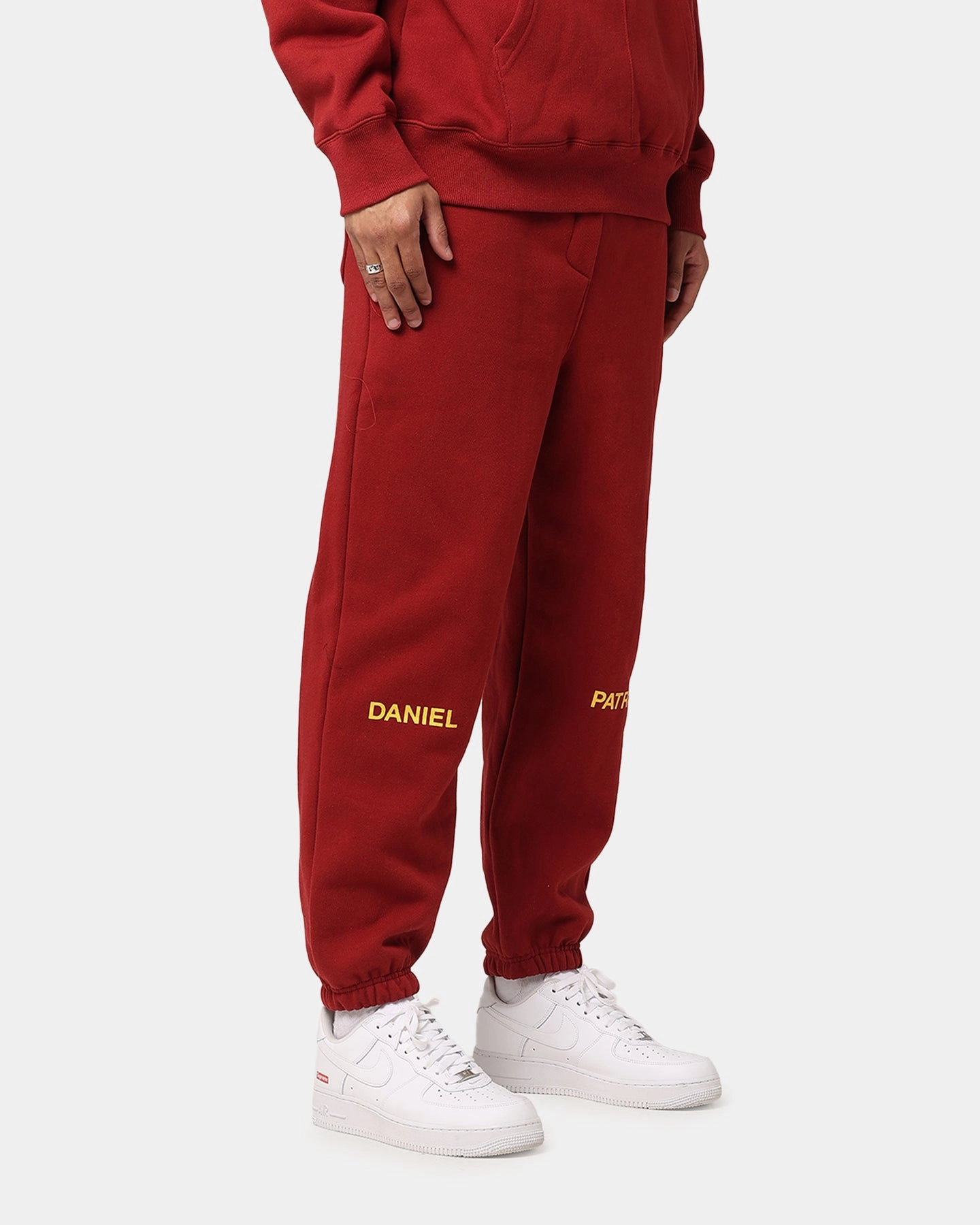 Easy Travel Daniel Patrick Surplus Logo Sweatpants Maroon/Yellow