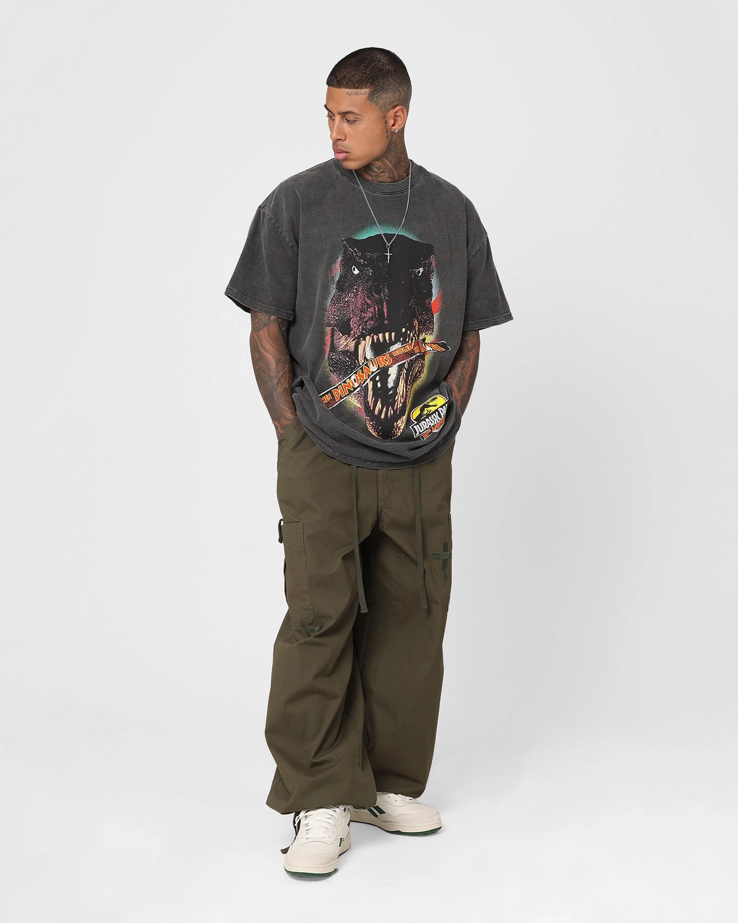 Everyday Look American Thrift X Jurassic Park 30th Anniversary Heavyweight Vintage T-Shirt Black Wash