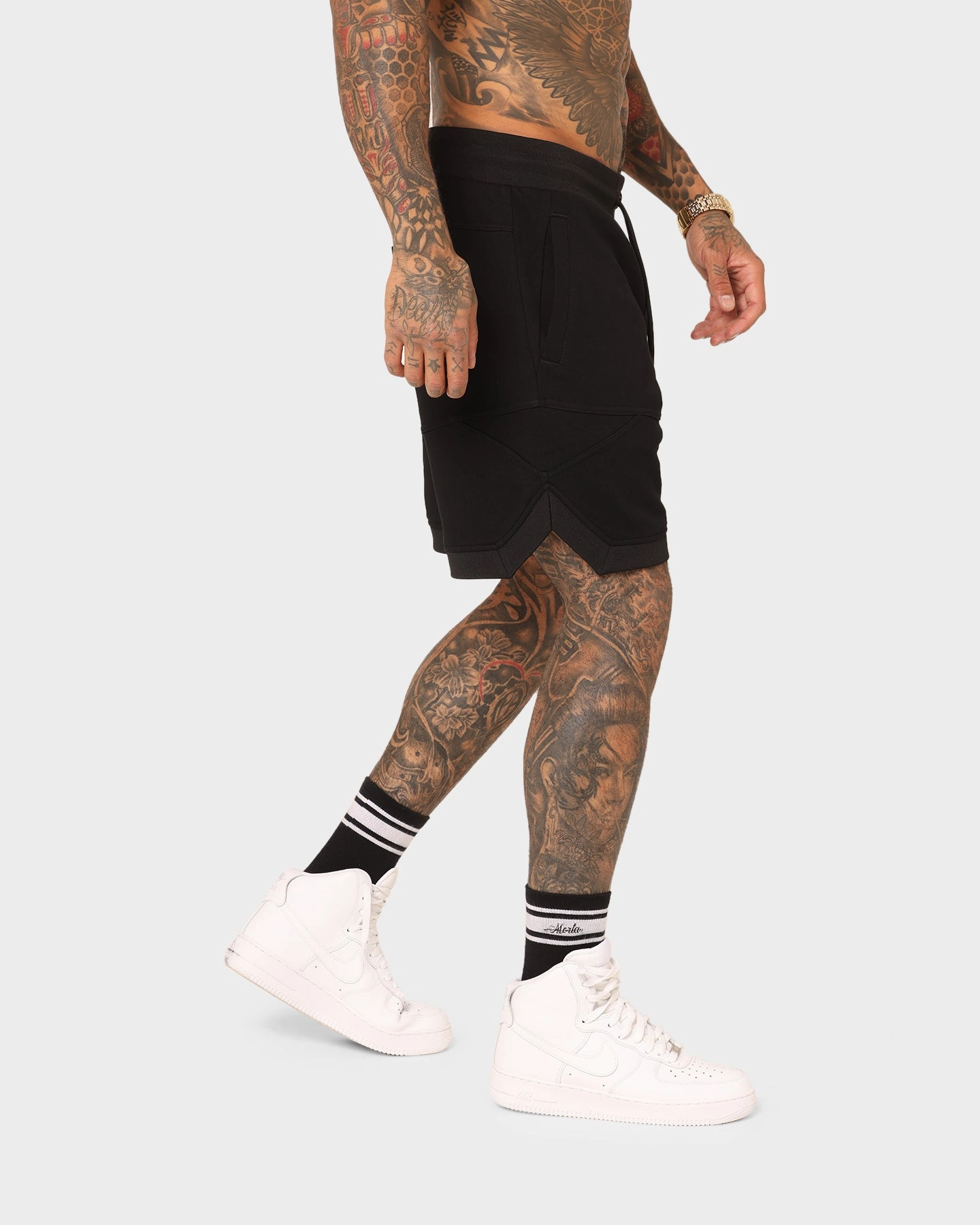 Fitness Look Saint Morta Annex Inset Basketball Shorts Black