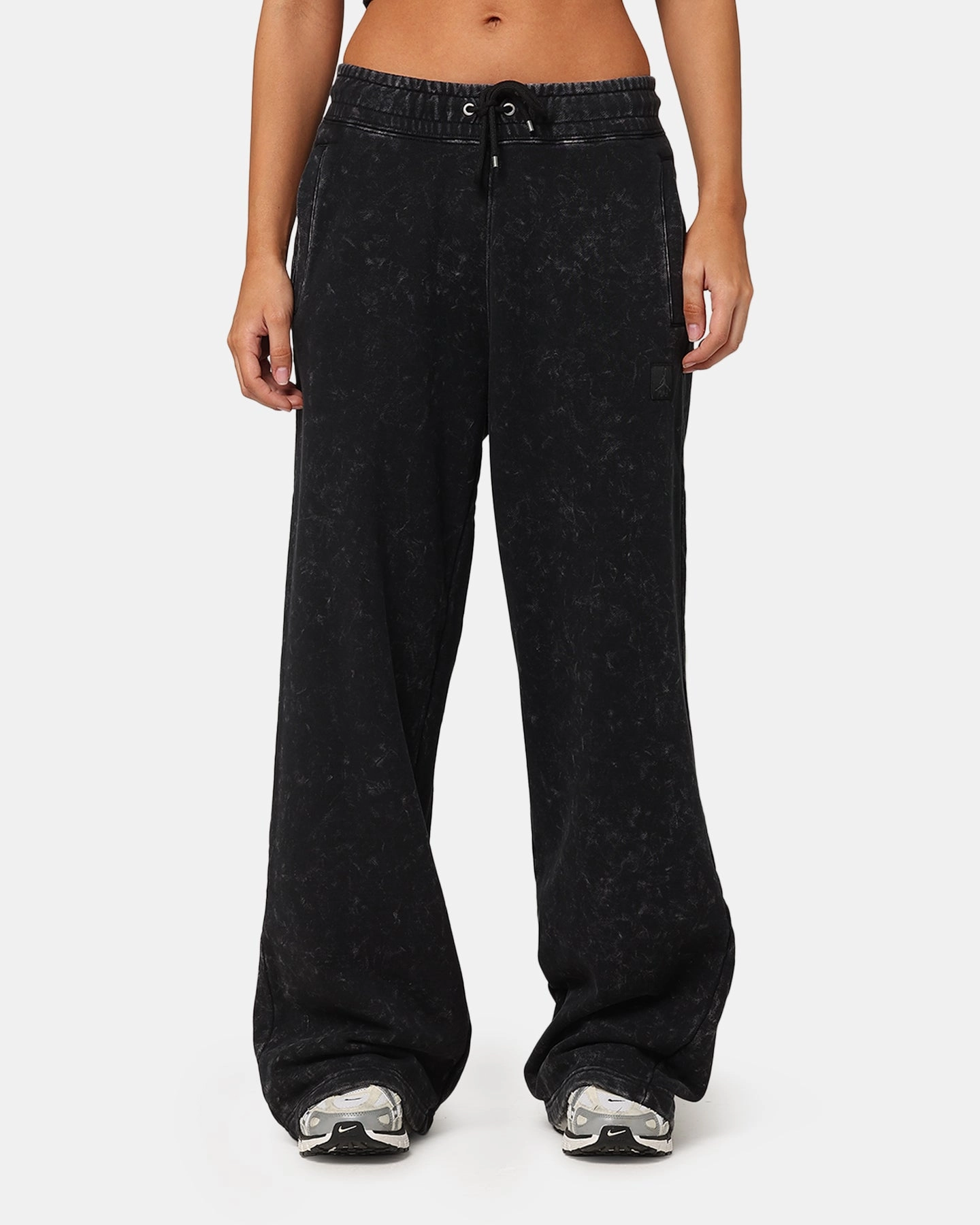 Jordan Women's Flight Fleece Pant Black Wrinkle-Resistant All-Purpose Comfort
