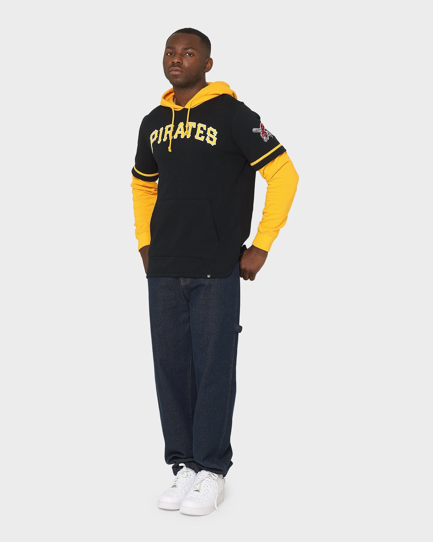 campers 47 Brand Pittsburg Pirates Shortstop Hoodie Jet Black