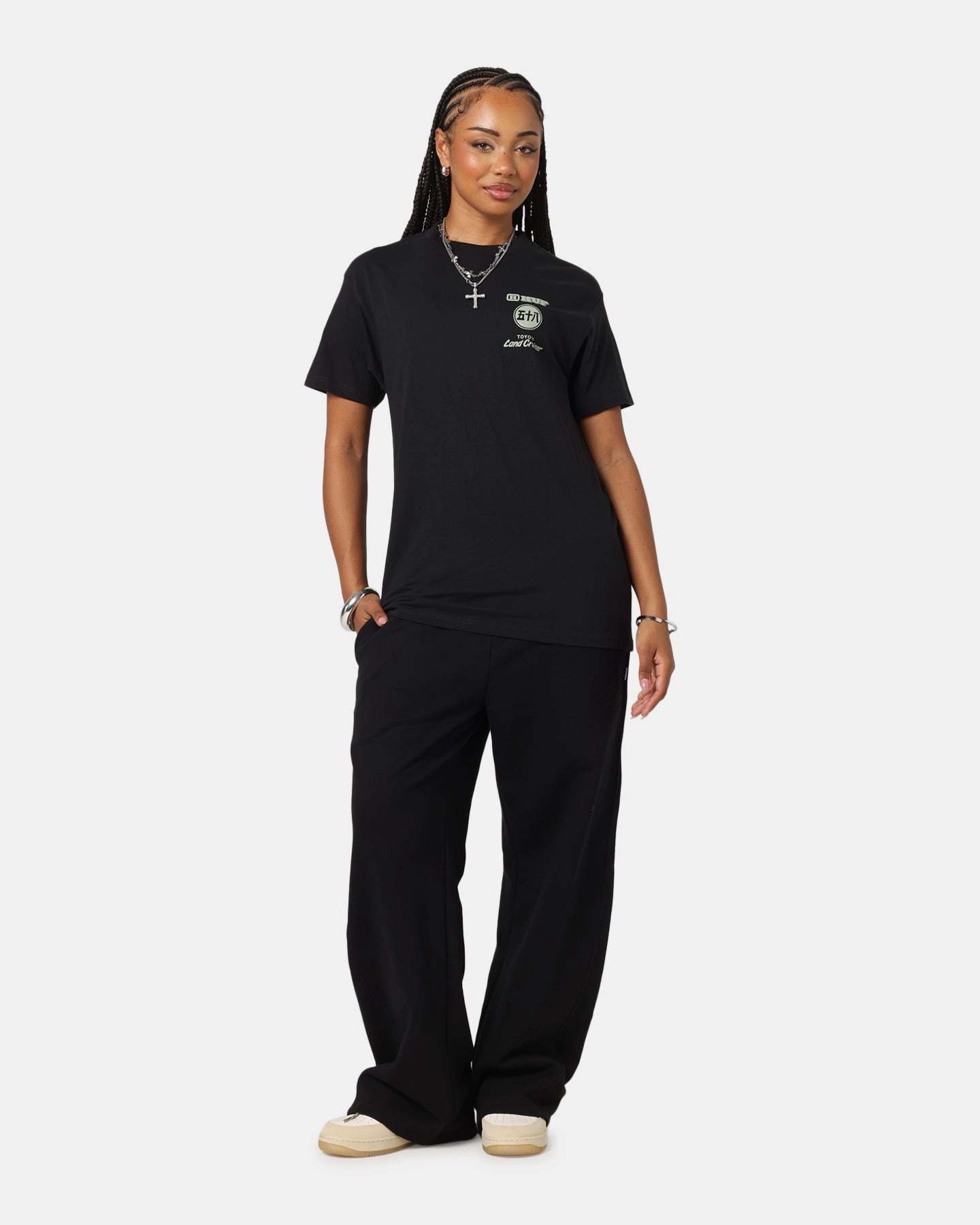 Huf X Toyota Timeline T-Shirt Black/White Smart Design Daily Outfit Style