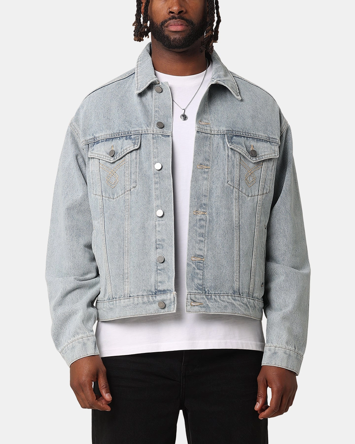 XXIII Classic Trucker Denim Jacket Superwash Blue Fresh Appeal Practical Choice