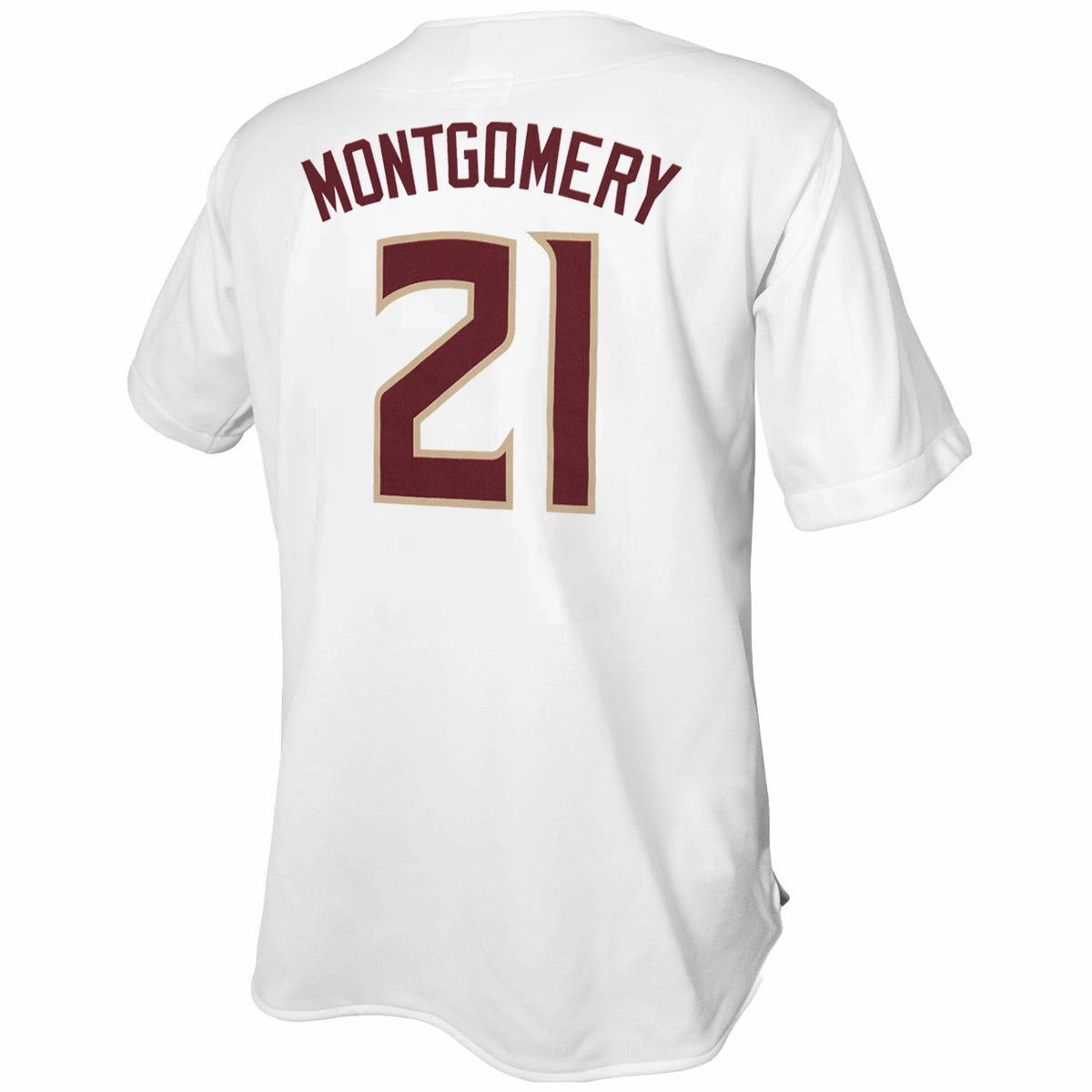 Retro Brand Carson Montgomery #21 Baseball Jersey - White Butter Soft Touch Durable Stitching
