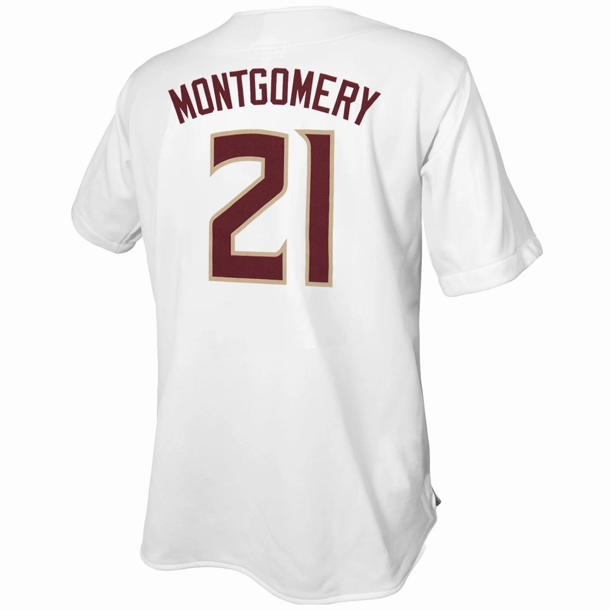 Retro Brand Carson Montgomery #21 Baseball Jersey - White Moisture Management System