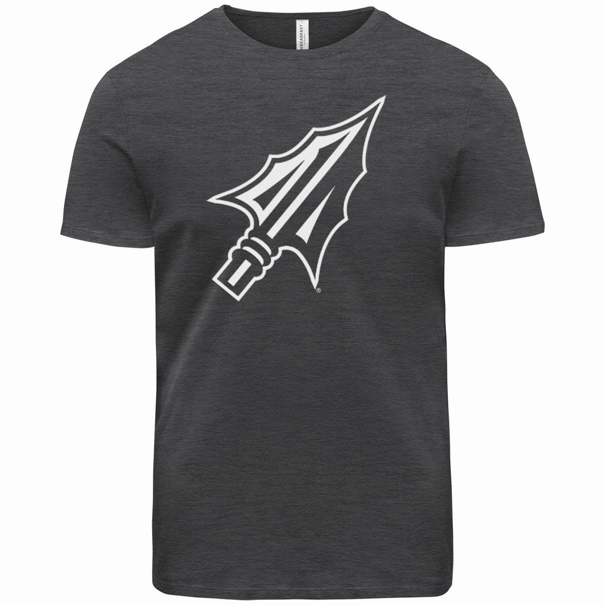 Ragz Adult/Unisex Arrowhead Logo Short Sleeve T-shirt - Coal Casual Wearable Organic Cotton