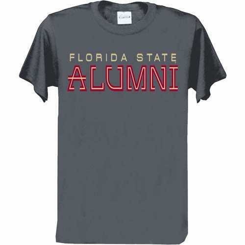 Soft and durable Essential layering piece Ragz Adult/Unisex Florida State Alumni Short Sleeve T-shirt - Charcoal