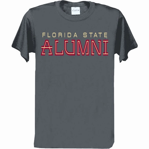 Ragz Adult/Unisex Florida State Alumni Short Sleeve T-shirt - Charcoal QuickDry Job Interview