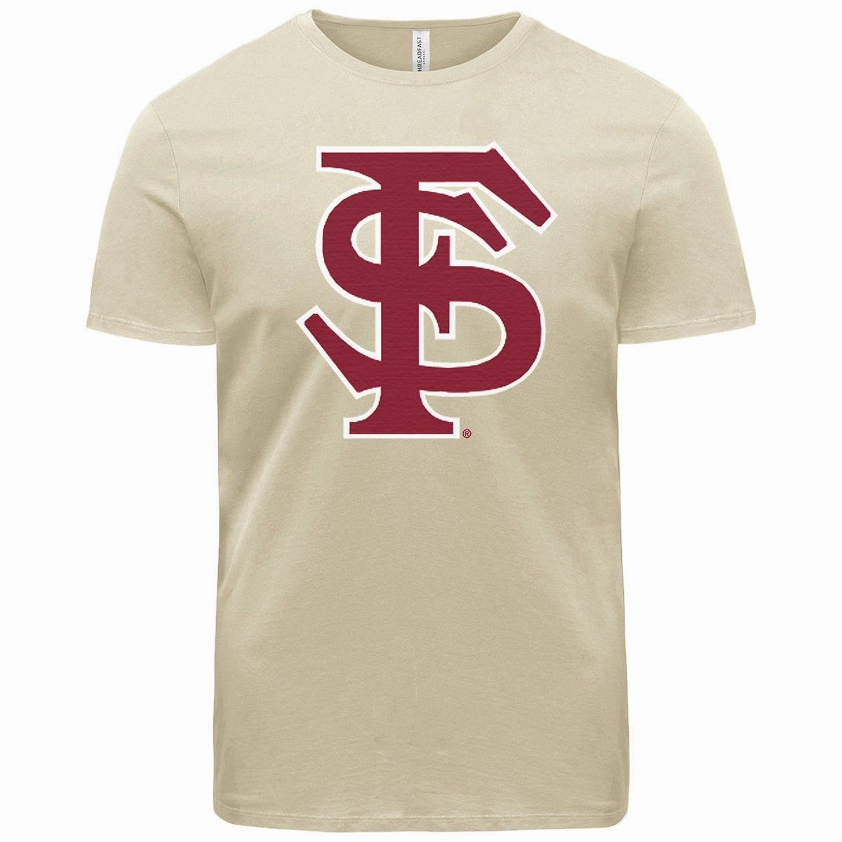 Plus size clothing Ragz Adult/Unisex Interlocking FS Short Sleeve T-shirt - Sand