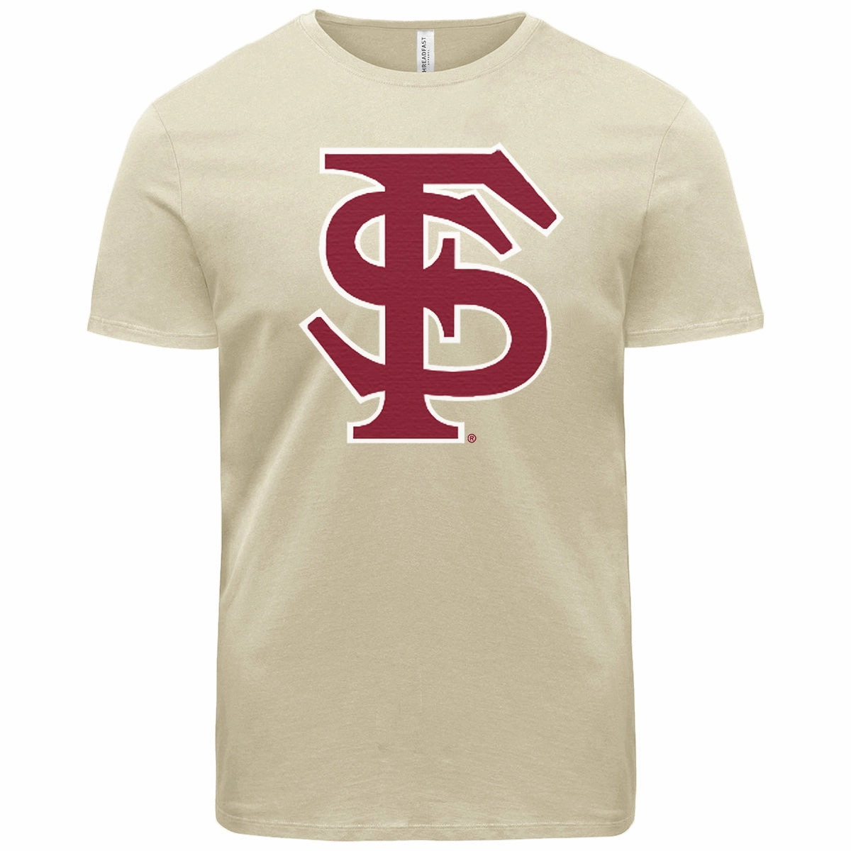 Pullover Ragz Adult/Unisex Interlocking FS Short Sleeve T-shirt - Sand