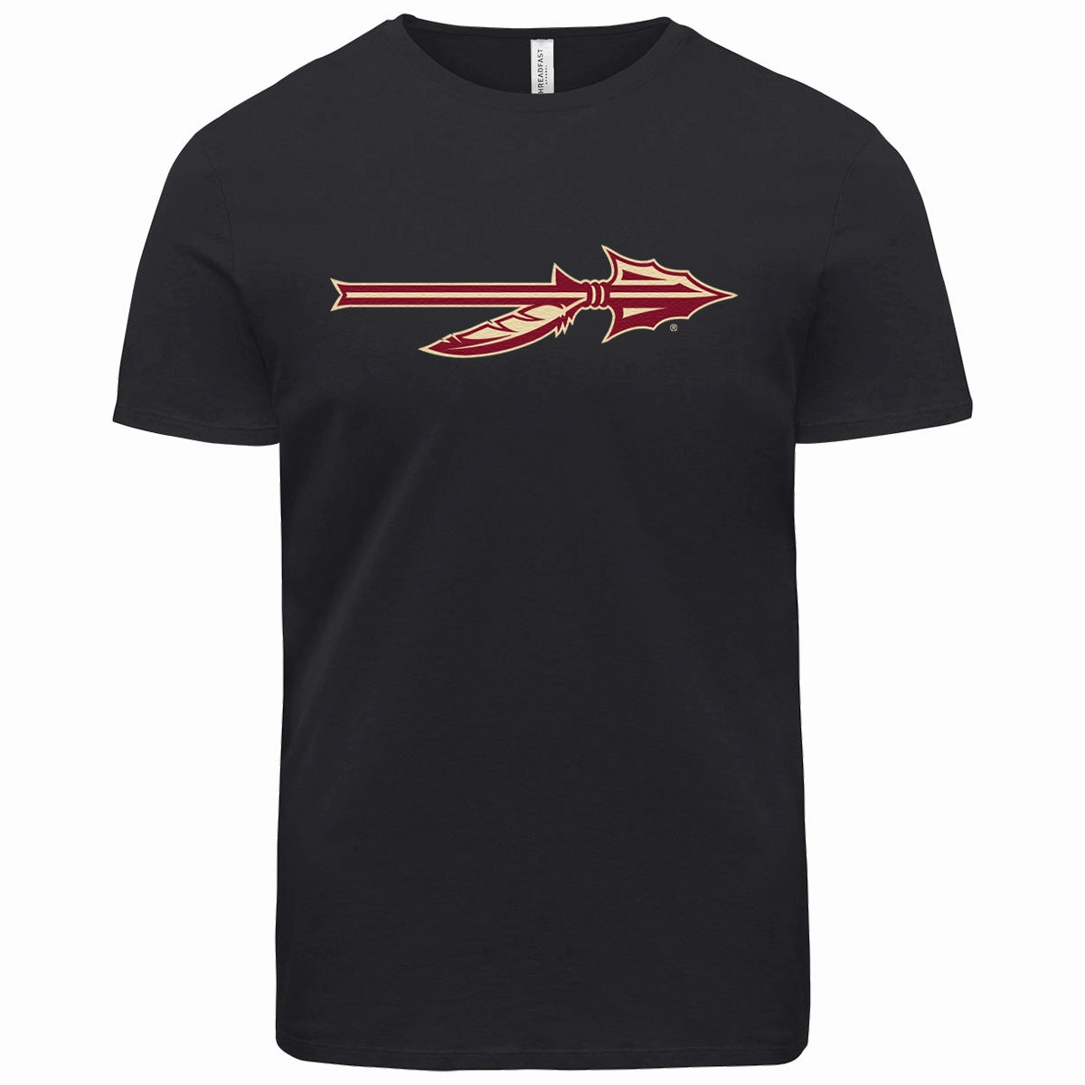 Fit For All Casual Chic Ragz Adult/Unisex Spear Logo Short Sleeve T-shirt - Black