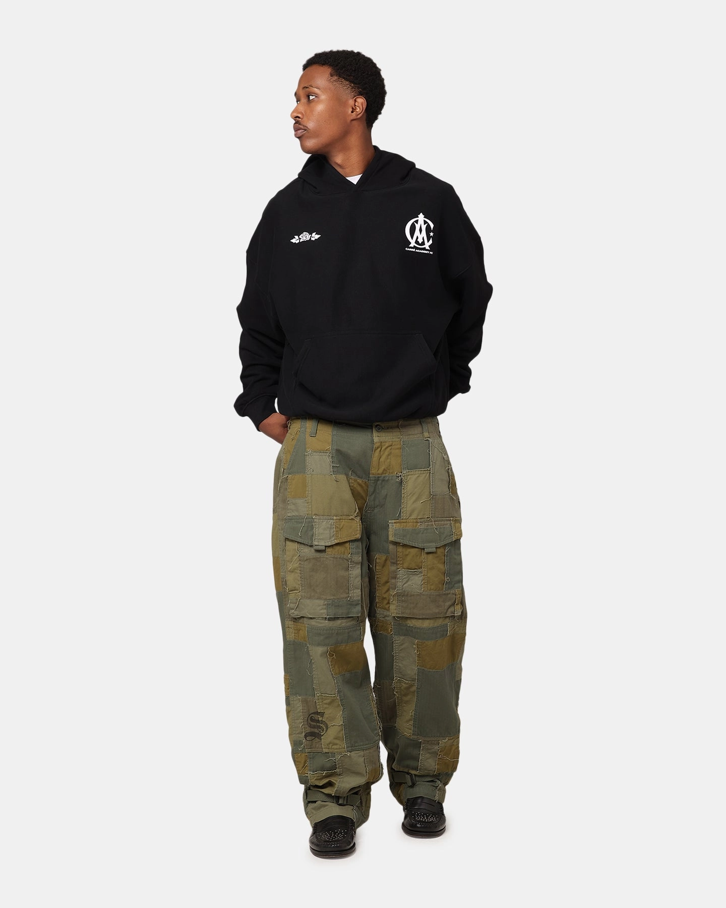 Rain Ready Carre Academy Chest Hoodie Black