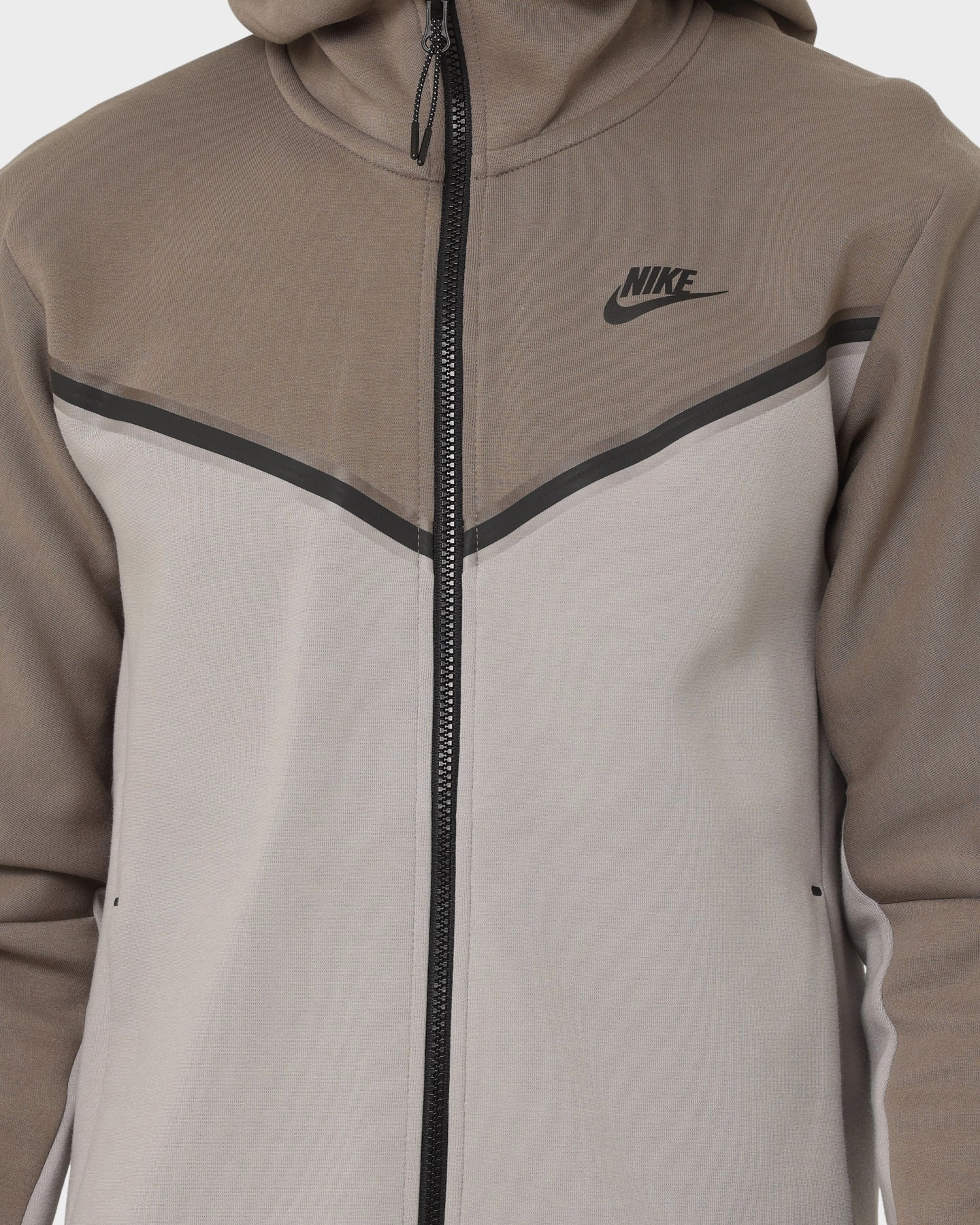 Cold Weather Nike Sportswear Tech Fleece Full Zip Hoodie Olive Grey