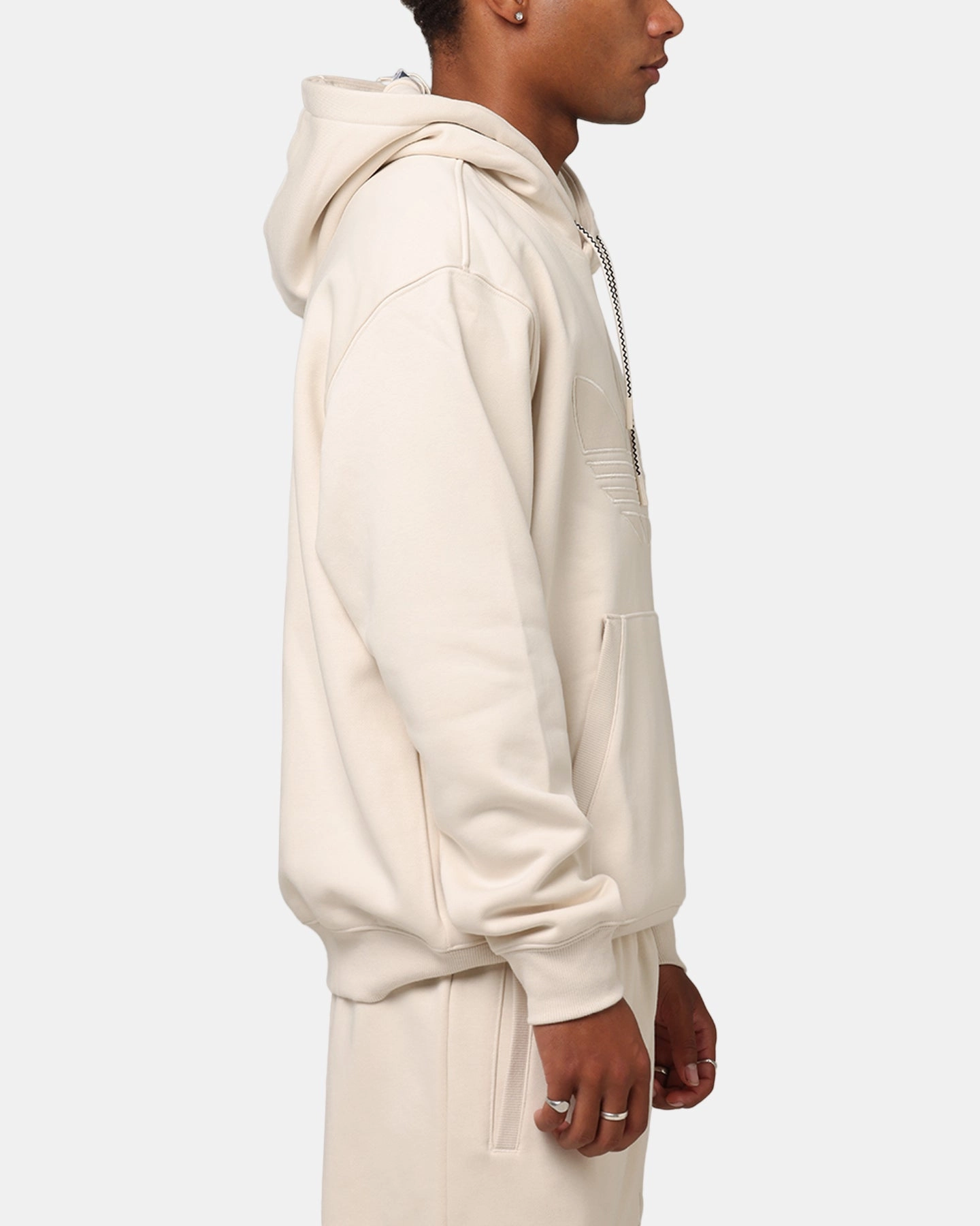 Ventilated Back Adidas Originals 70's Hoodie Wonder White