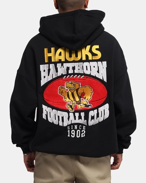 Mitchell & Ness Hawthorn Hawks Team Hoodie Solid Black Benchmark Allure