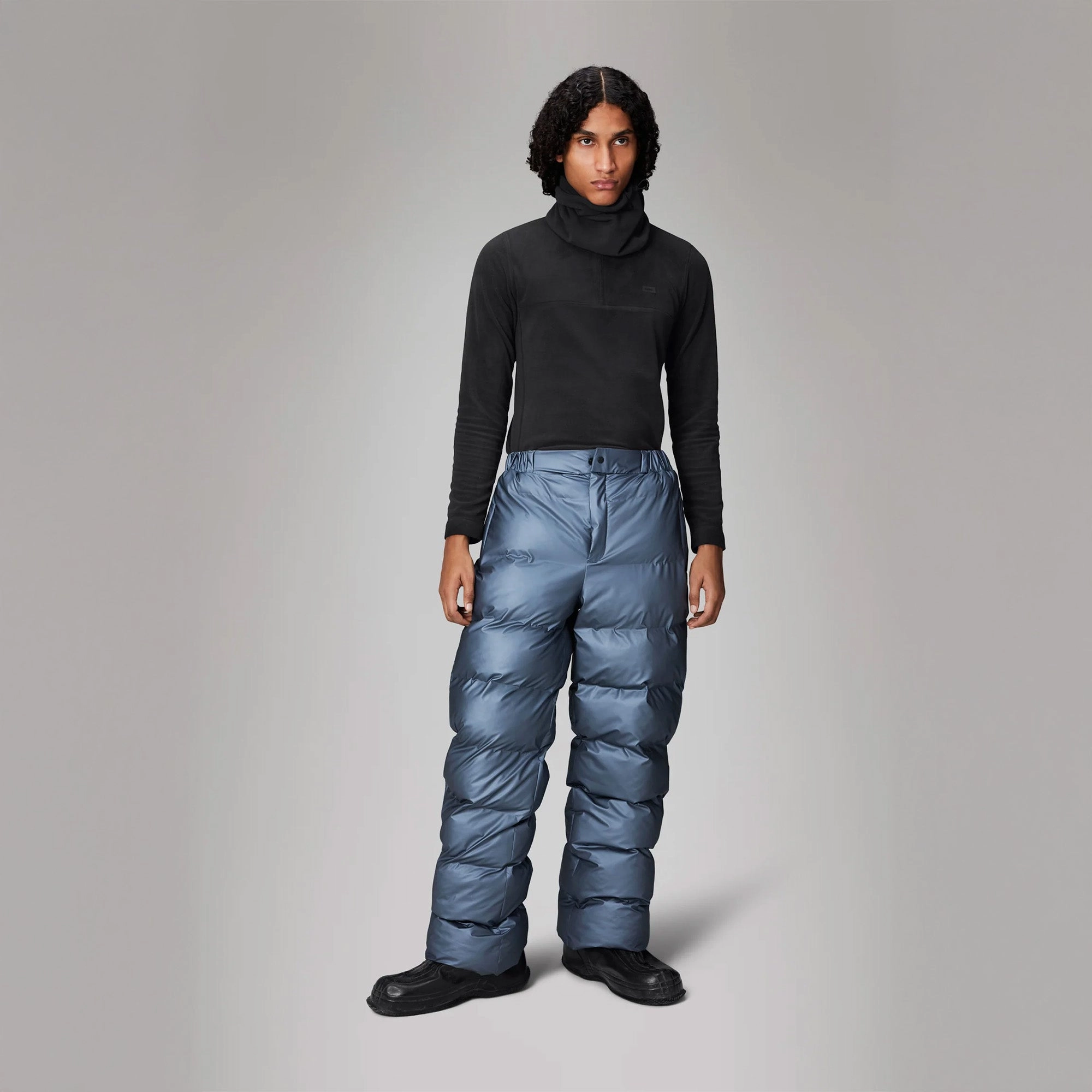Rains Alta Puffer Pants Regular 'Blue' Fade Resistant Dye