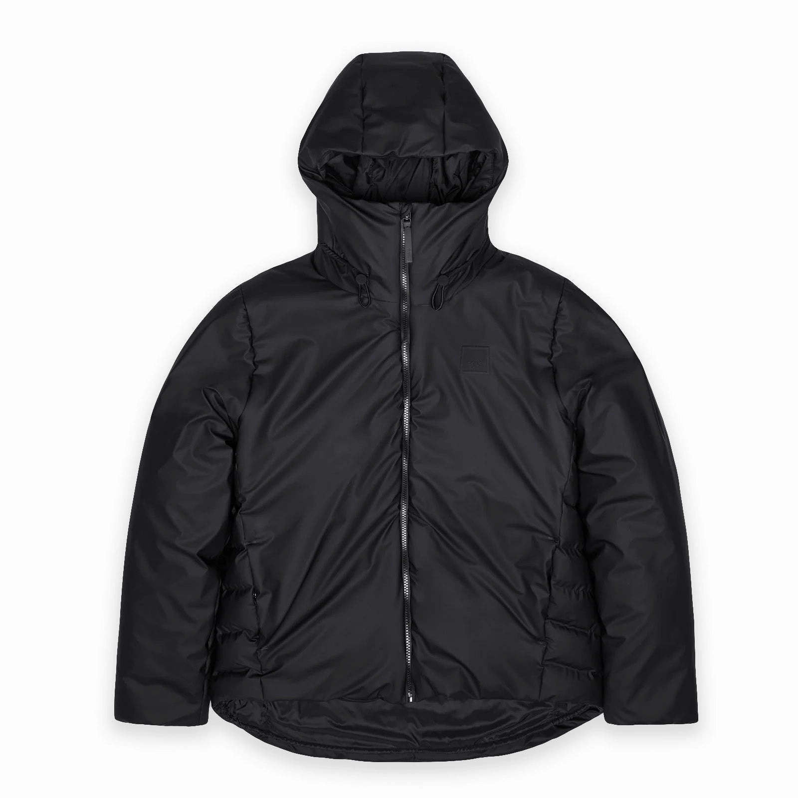 Magnetic Closure wrinkle free finish RAINS Loop Jacket 'Black'