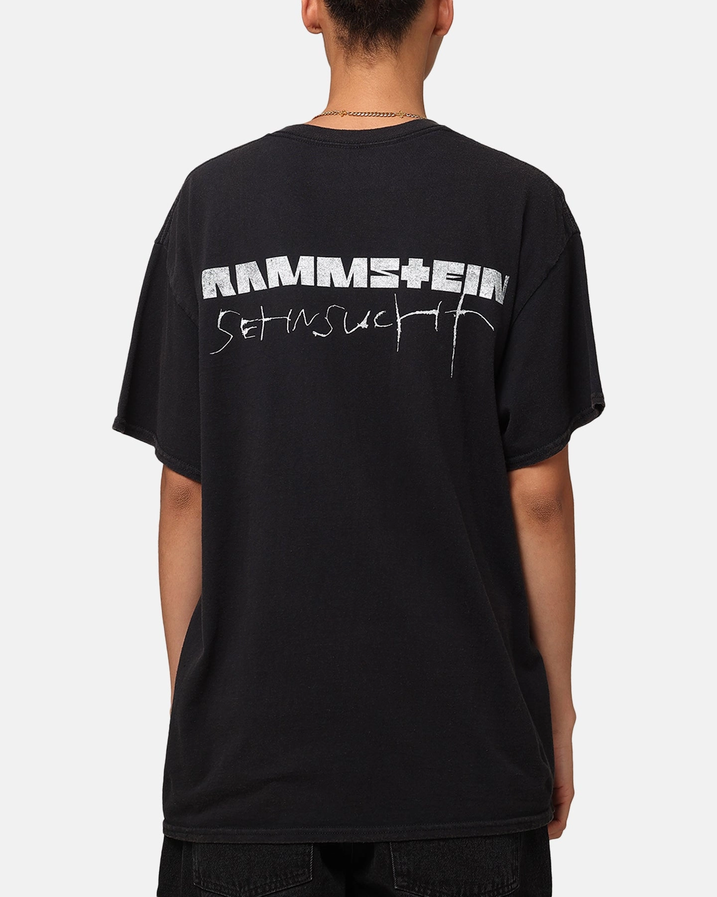Rammstein Cracked Glass Vintage T-Shirt Black Vintage Minimal Style Trend
