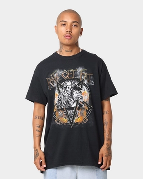 Oversized Silhouette Luxury clothing Rats Get Fat American Tour Vintage T-Shirt Black
