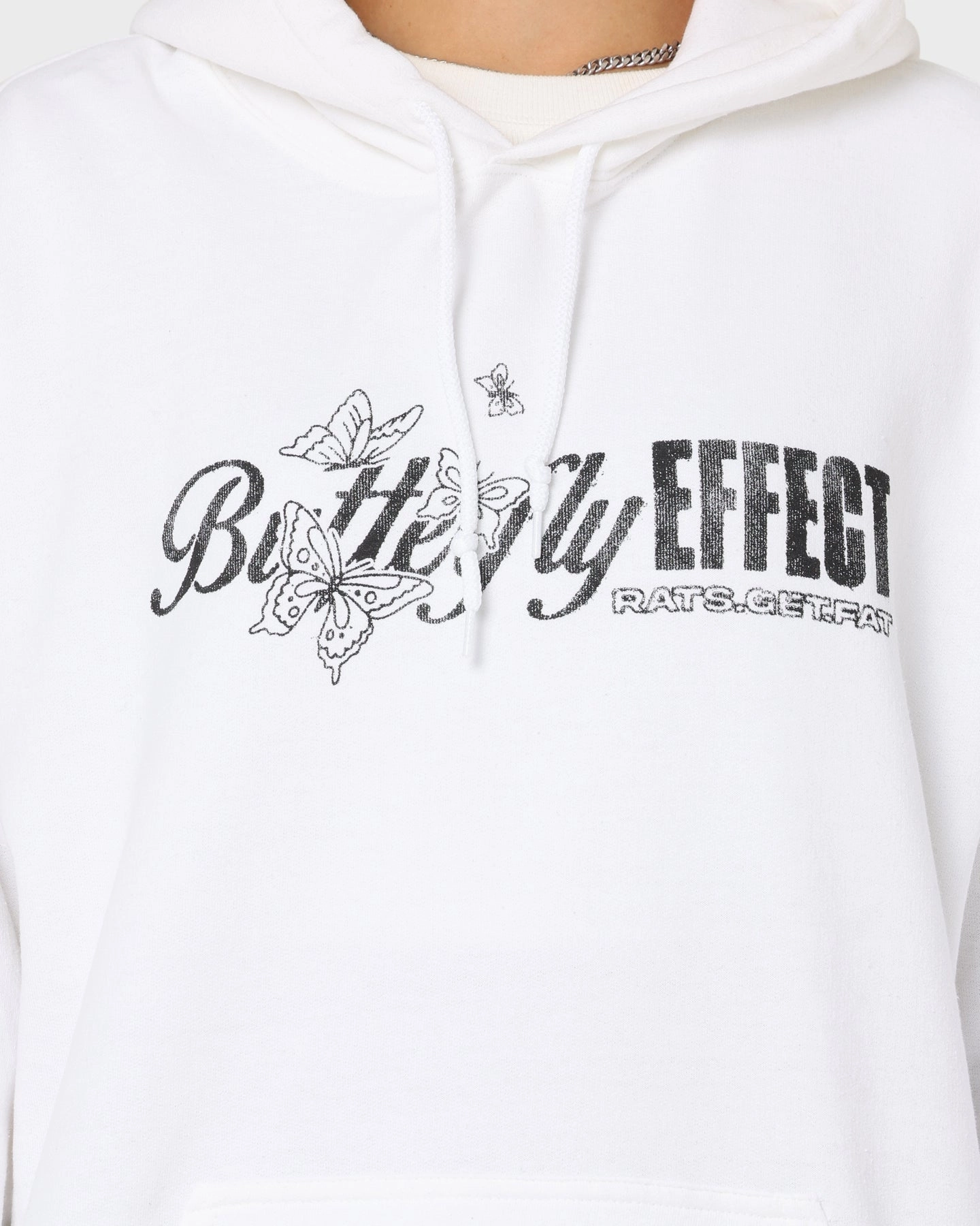 Rats Get Fat Butterfly Effect Hoodie White student