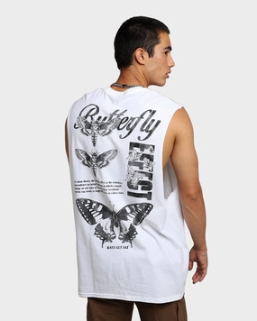 Rats Get Fat Butterfly Effect Muscle T-Shirt White Urban Fashion ethical