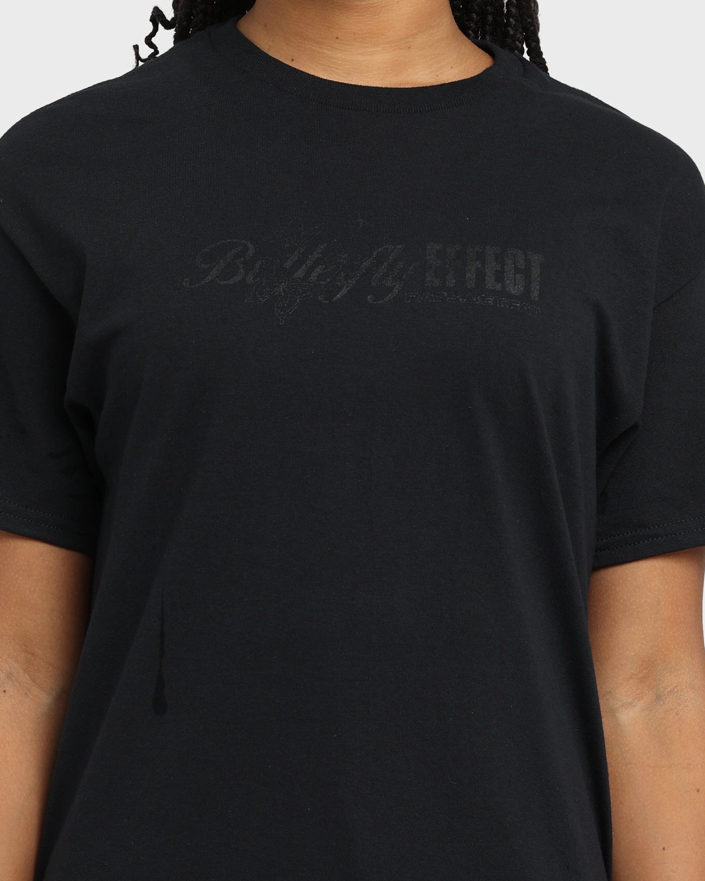 Fit for Any Season Rats Get Fat Butterfly Effect Vintage T-Shirt Black/Black
